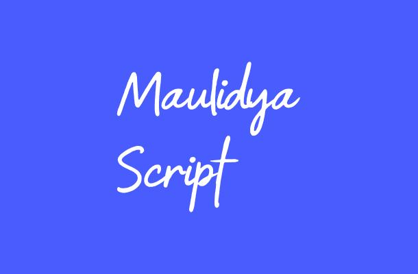 Maulidya Script Font