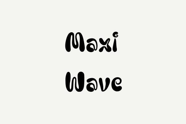 Maxi Wave Font