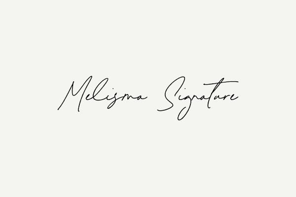 Melisma Signature Font