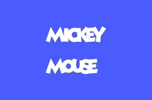 Mickey Mouse Font