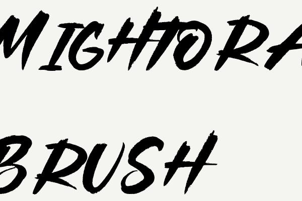 Mightora Brush Font