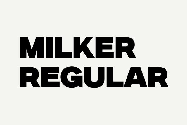 Milker Regular Font