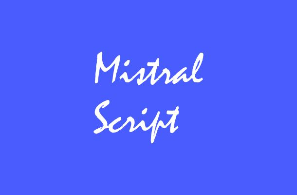 Mistral Script Font