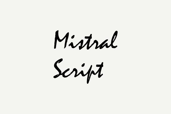 Mistral Script Font