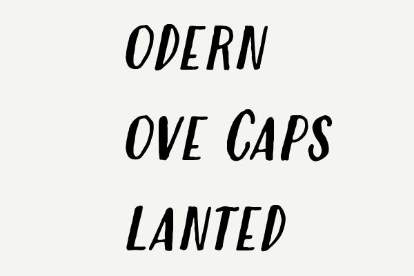 Modern Love Caps Slanted Font
