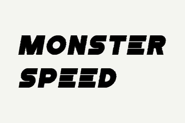 Monster Speed Font