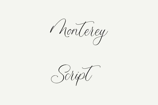 Monterey Script Font