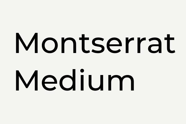 Montserrat-Medium Font