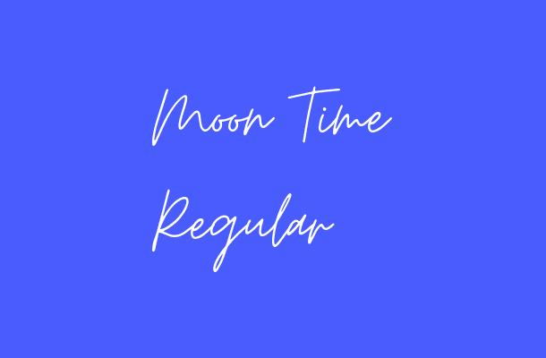 Moon Time Regular Font