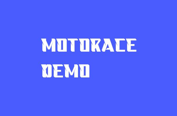 Motorace Demo Font