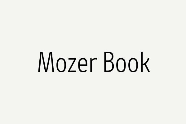 Mozer Book Font