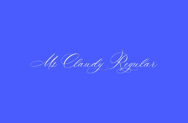 Ms Claudy Regular Font