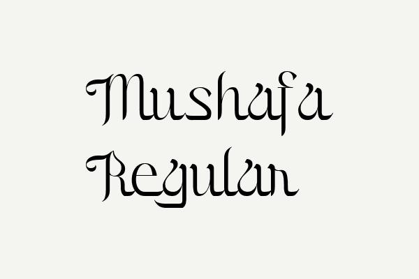 Mushafa Regular Font