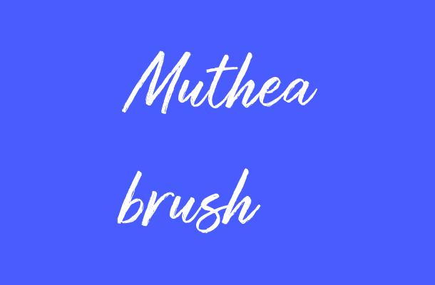 Muthea brush Font
