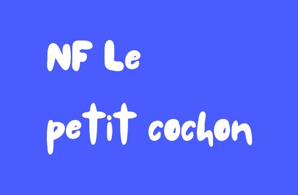 NF Le petit cochon Font