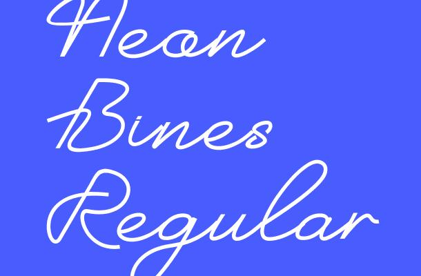 Neon Bines Regular Font