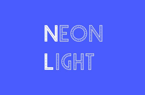 Neon Light Font
