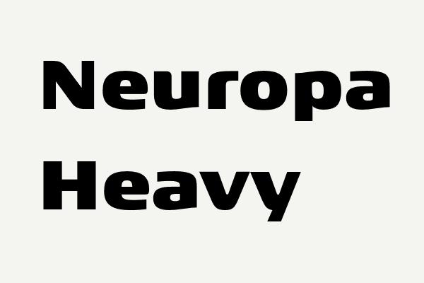 Neuropa Heavy Font