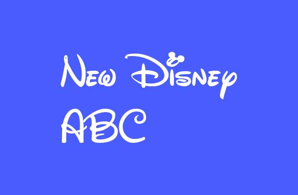 New Disney ABC Font
