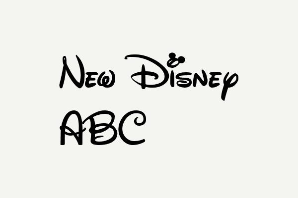 New Disney ABC Font