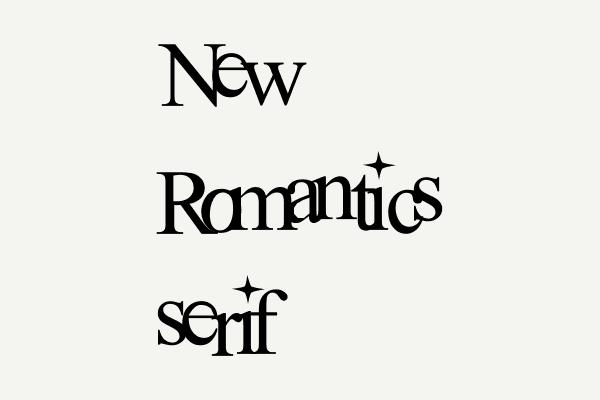 New Romantics serif Font
