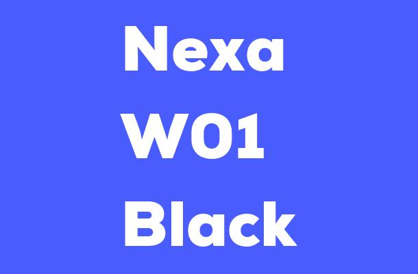 Nexa W01 Black Font