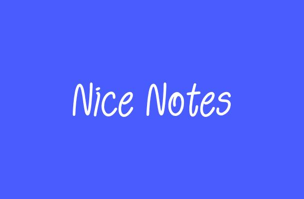 Nice Notes Font