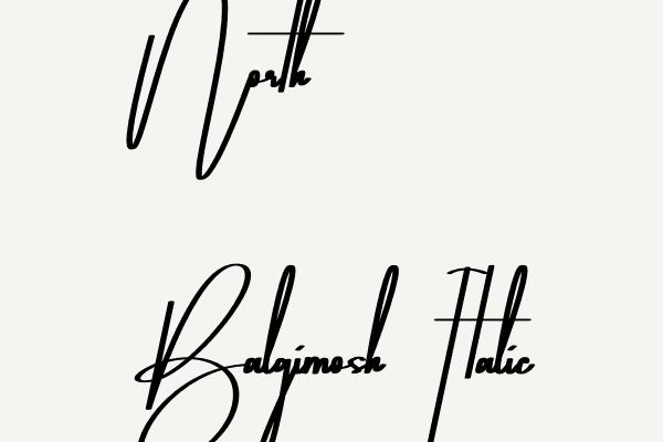 North Balgimosh Italic Font