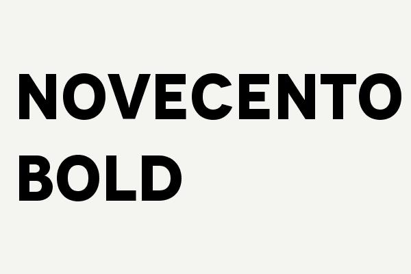 Novecento Bold Font