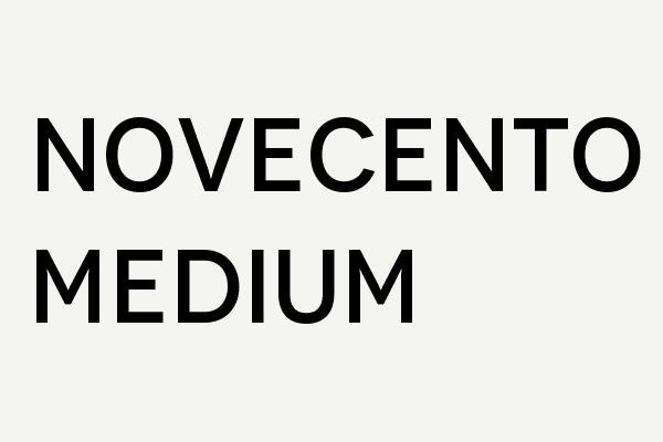 Novecento Medium Font