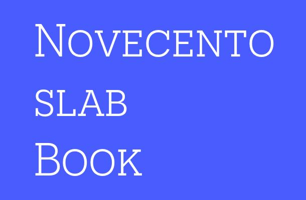 Novecento slab Book Font