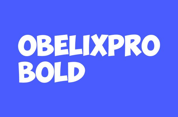 ObelixPro Bold Font