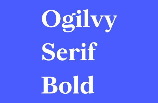 Ogilvy Serif Bold Font