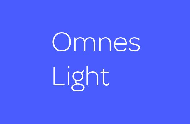 Omnes Light Font