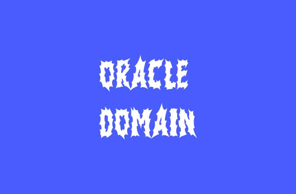 Oracle Domain Font