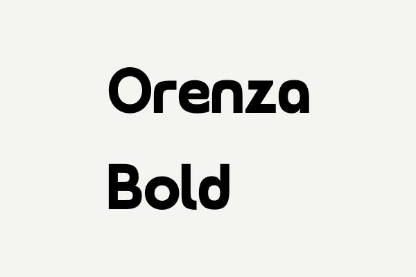 Orenza Bold Font