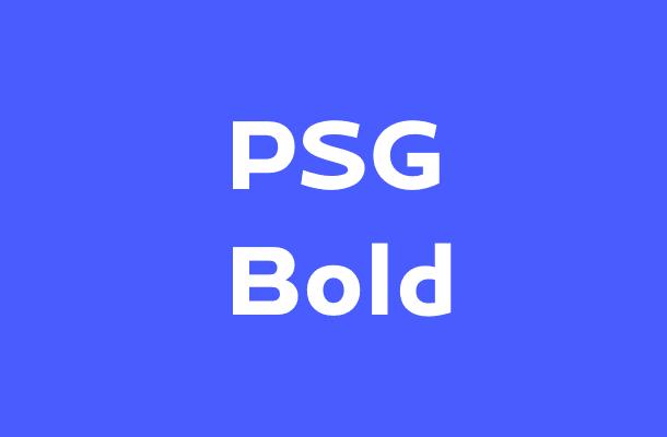 PSG Bold Font