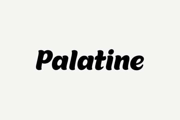 Palatine Font