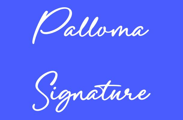 Palloma Signature Font