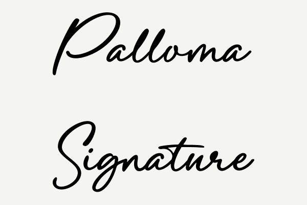 Palloma Signature Font