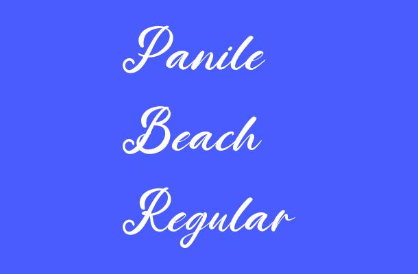 Panile Beach Regular Font