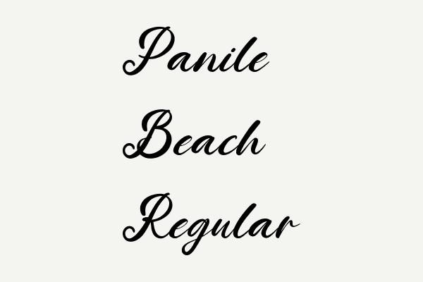 Panile Beach Regular Font