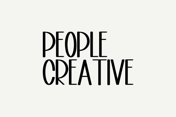 People Creative Font