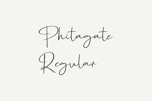 Phitagate Regular Font