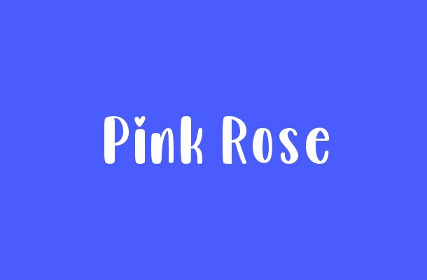 Pink Rose Font