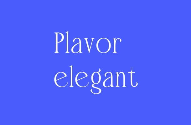 Plavor elegant Font
