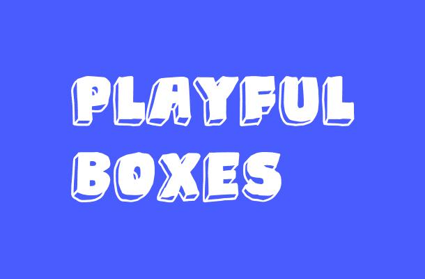 Playful Boxes Font
