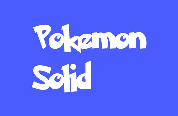 Pokemon Solid Font