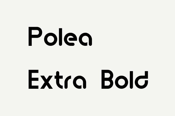 Polea Extra Bold Font