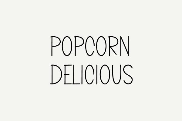 Popcorn Delicious Font